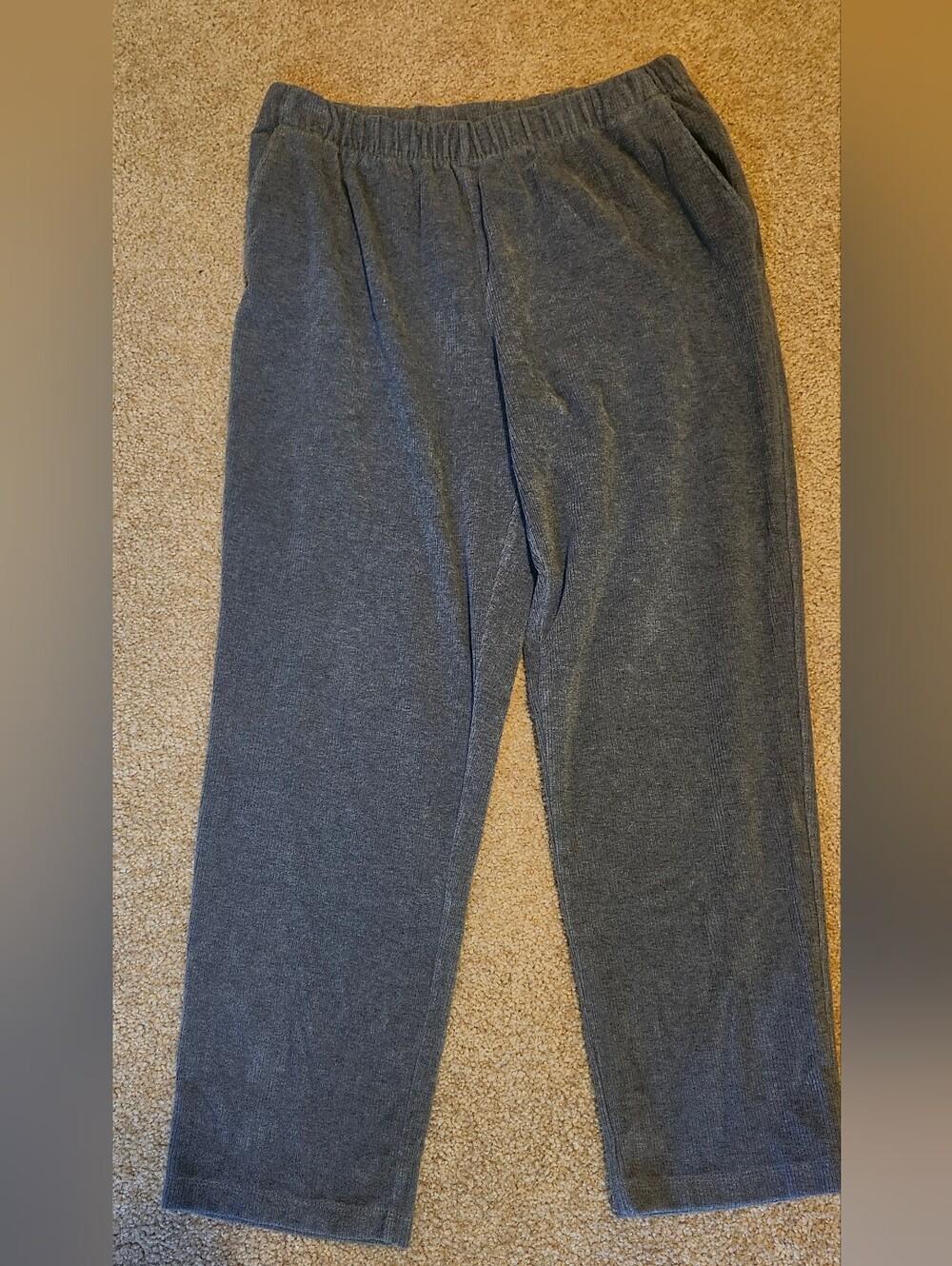 Lands' End Women's Charcoal Gray Jogger Pants